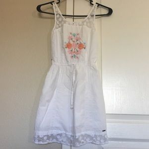 Abercrombie & Fitch Girls Peasant Dress lace white